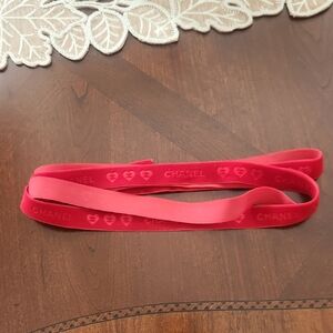 Chanel Red Ribbon with Heart Design
